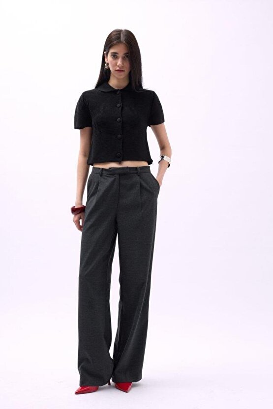 Bebe Yaka Düğmeli Bluz