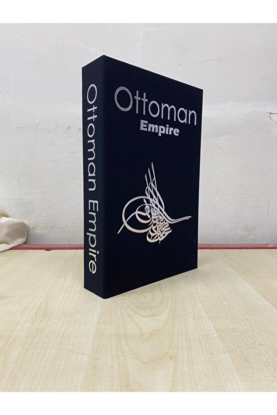 Kumaş Kaplı Dekoratif Kitap Görünümlü Kutu 1 Adet