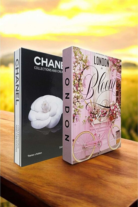 Dekoratif Kitap Görünümlü Kutu 2li Set Decorative Book Looking Box