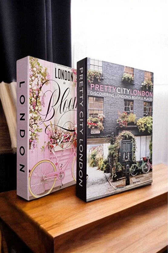 Dekoratif Kitap Görünümlü Kutu 2li Set Decorative Book Looking Box