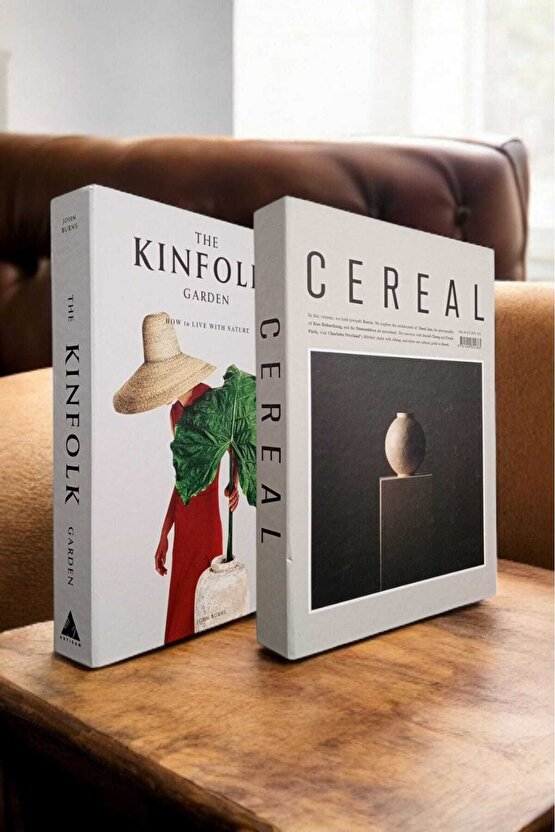 Dekoratif Kitap Görünümlü Kutu 2li Set Decorative Book Looking Box