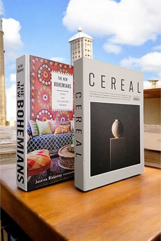 Dekoratif Kitap Görünümlü Kutu 2li Set Decorative Book Looking Box