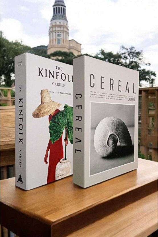 Dekoratif Kitap Görünümlü Kutu 2li Set Decorative Book Looking Box