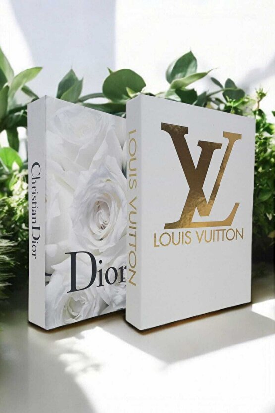 Dekoratif Kitap Görünümlü Kutu 2li Set Decorative Book Looking Box