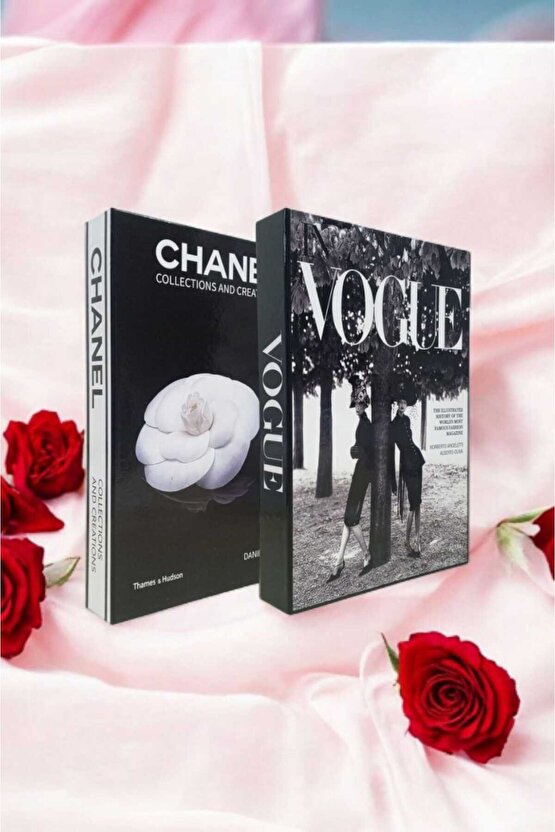 Dekoratif Kitap Görünümlü Kutu 2li Set Decorative Book Looking Box