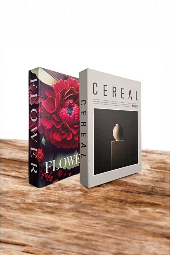 Dekoratif Kitap Görünümlü Kutu 2li Set Decorative Book Looking Box