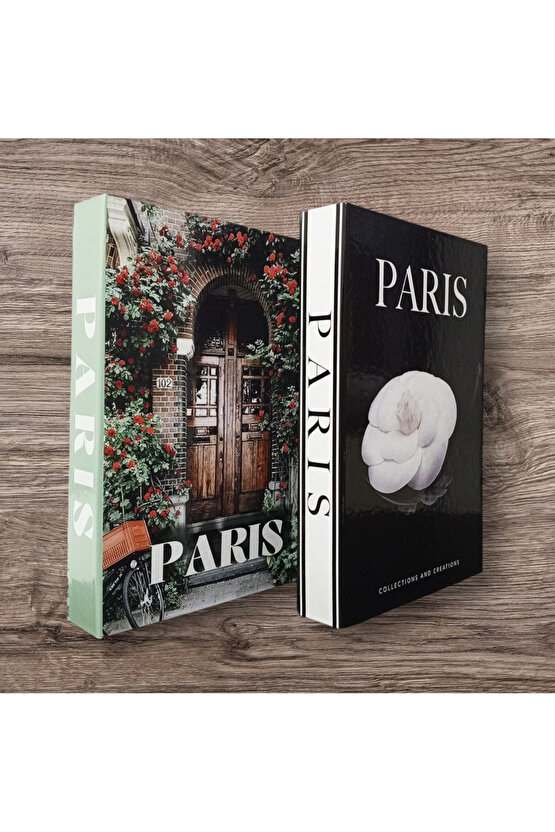 Dekoratif Kitap Görünümlü Kutu 2li Set Decorative Book Looking Box