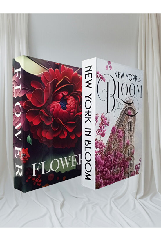 Dekoratif Kitap Görünümlü Kutu 2li Set Decorative Book Looking Box