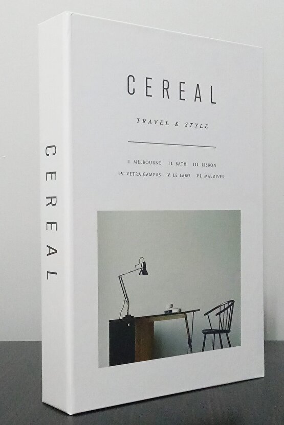 2li Dekoratif Kitap Kutu Görünümlü Kinfolk Tabele Recipes & Cereal Temalı