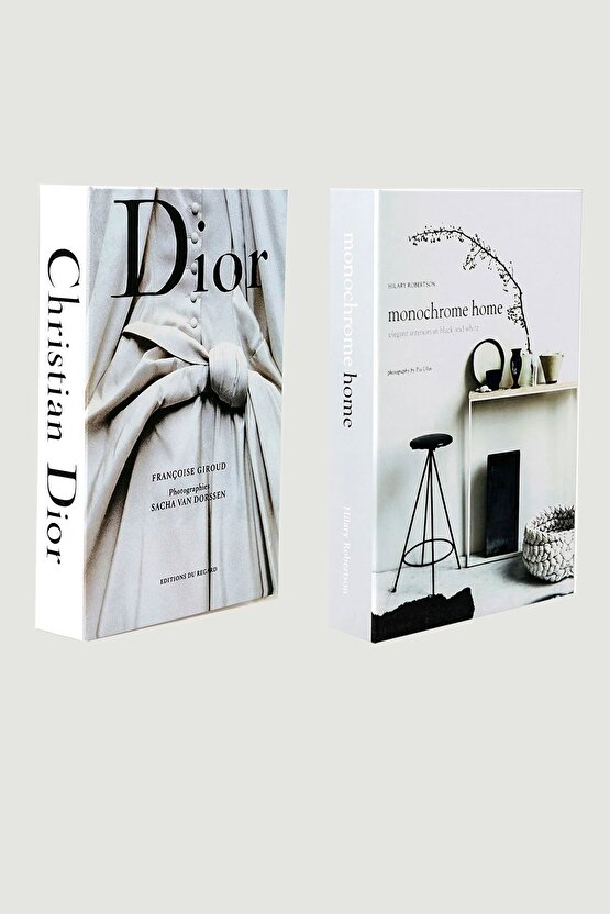 2li Dekoratif Kitap Görünümlü Kutu