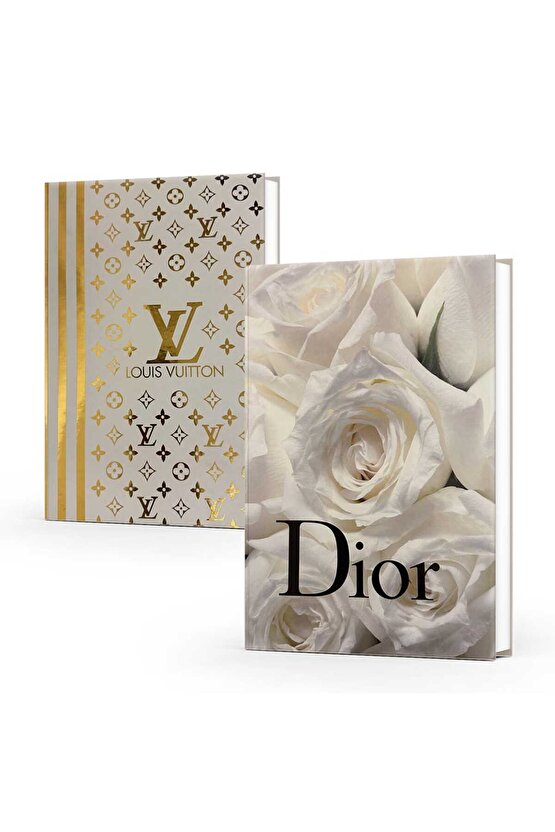 Dekoratif Kitap Görünümlü Kutu 2li Set Decorative Book Looking Box