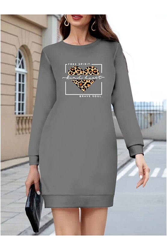 Kadın Uzun Kollu Bisiklet Yaka Desenli Viskon Iki Iplik Bluz