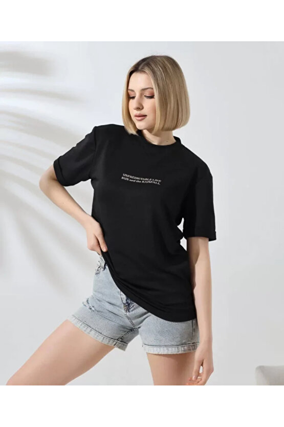 MDB Unisex Bisiklet Yaka Baskılı lim Fit Thirt iyah