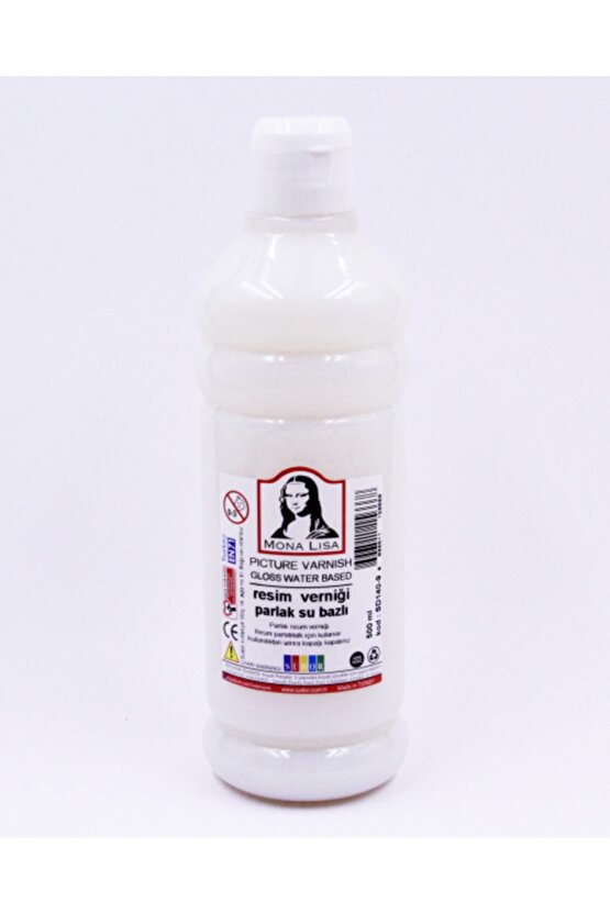 Parlak Resim Mobilya Cam Metal Vernik 500 ml Su Bazlı