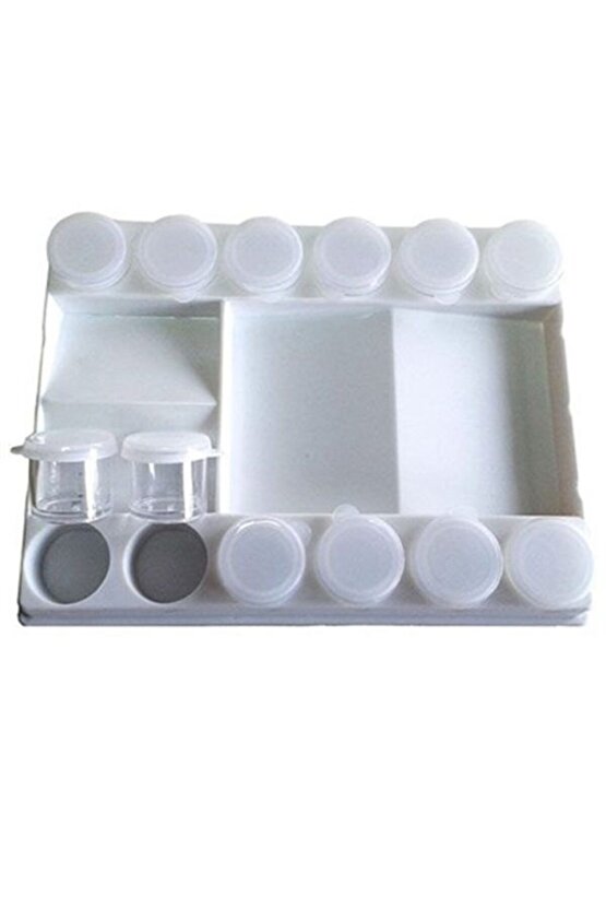 12 Li Şişeli Boya Palet Kabı -067