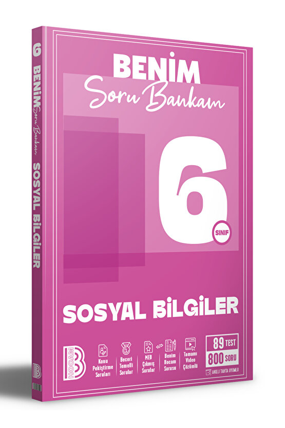 6. Sınıf Sosyal Bilgiler Soru Bankam Benim Hocam Yayınları