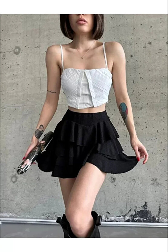 MDB Mykonos Basic Etek Siyah