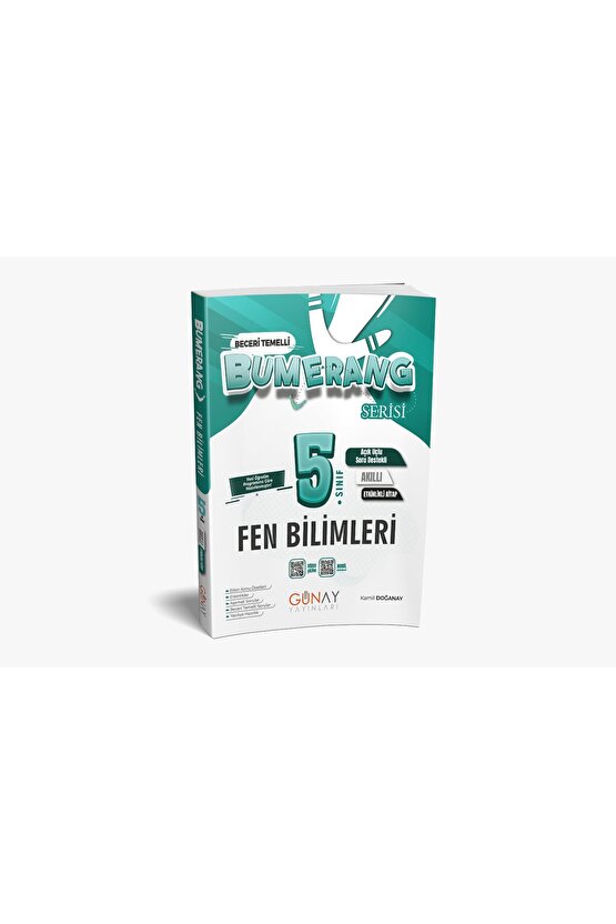 GÜNAY YAYINCILIK 5. SINIF BUMERANG FEN BİLİMLERİ ETKİNLİKLİ AKILLI KİTAP (GÜNCEL MÜFREDAT)