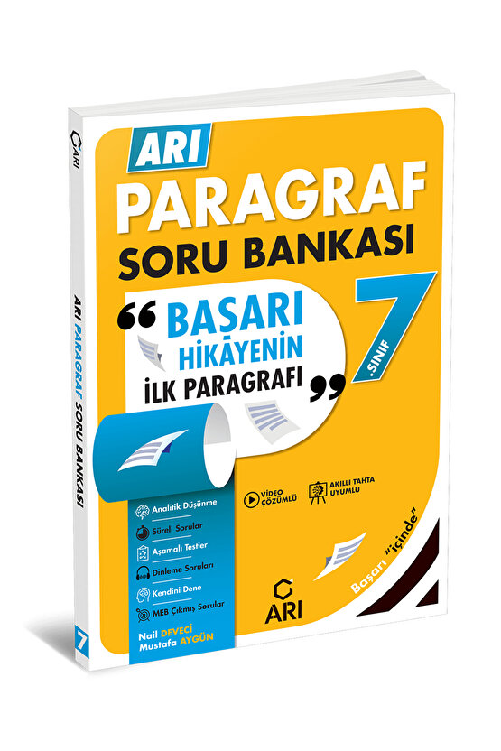 ARI YAYINCILIK 7.SINIF PARAGRAF SORU BANKASI YENİ
