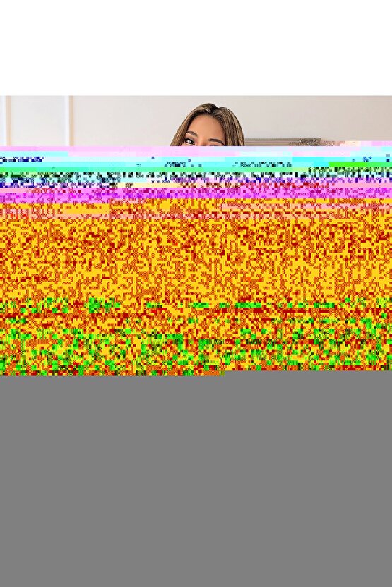 Kadın Uzun Kollu Bisiklet Yaka Desenli Viskon Iki Iplik Elbise