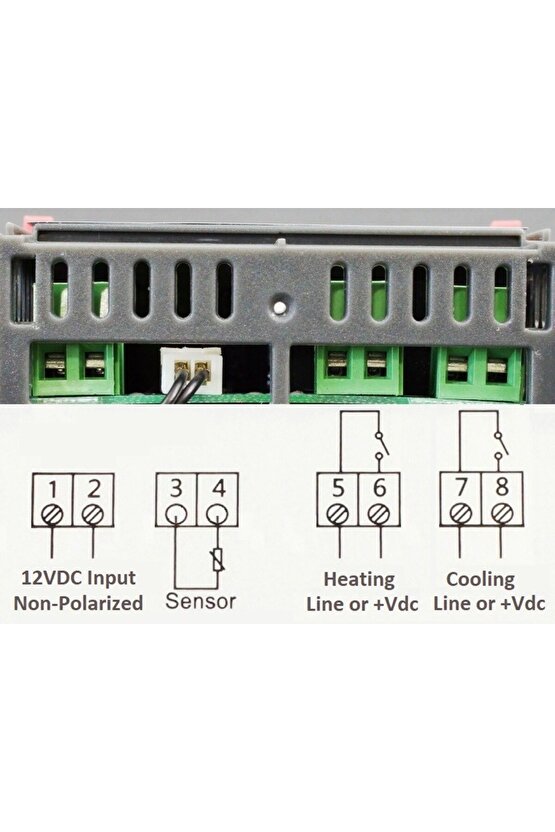 STC-1000 12V Dijital Termostat - Kuluçka ve Akvaryum Isı Kontrol Kartı (Sensörlü)