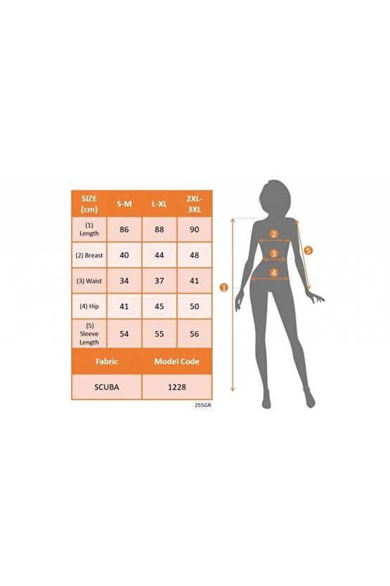 Kadın Uzun Kollu Kruvaze Yaka ön Kısım Büzgülü Dalgıç Mini Boy Elbise