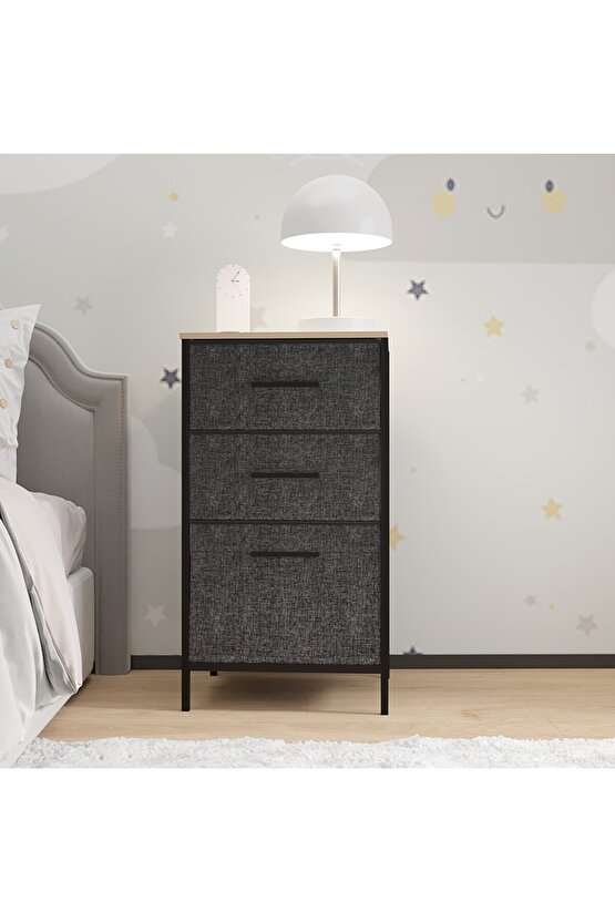 Çocuk 3 Çekmeceli Orta Boy Komodin Sehpa