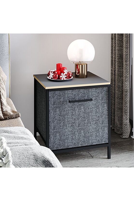 Çok Amaçlı Dolap 1 Çekmeceli Komodin Sehpa