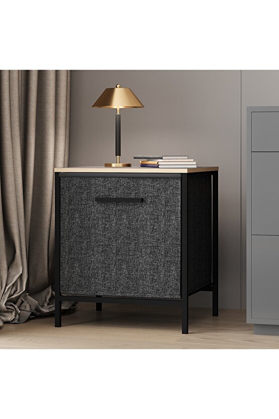 Çok Amaçlı Dolap 1 Çekmeceli Komodin Sehpa