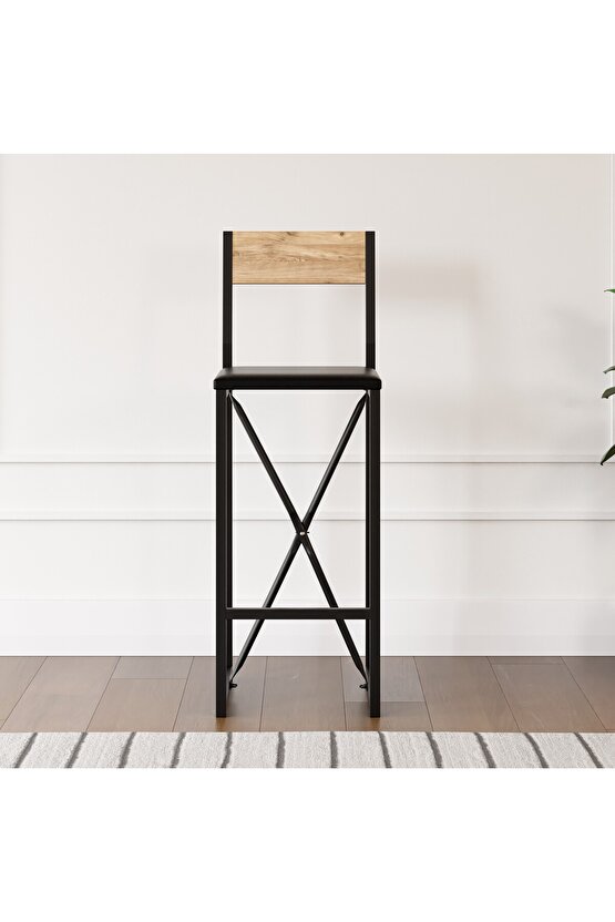 Bar Sandalyesi Mutfak Sandalyesi Otel Cafe Döşemeli 1567