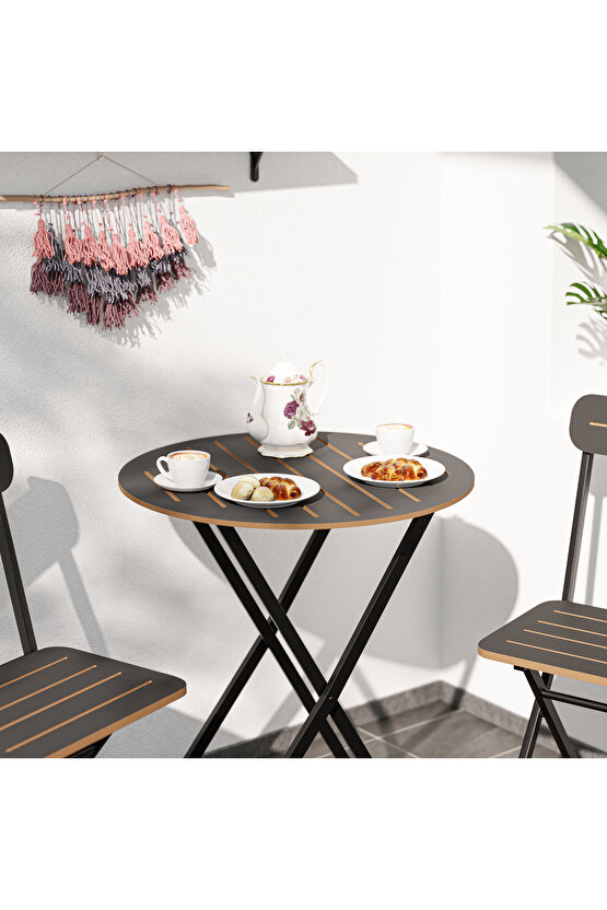 Bistro Takım Bahçe Masa Sandalye Yuvarlak