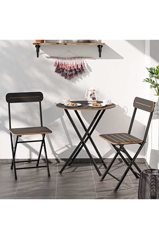 Bistro Takım Bahçe Masa Sandalye Yuvarlak