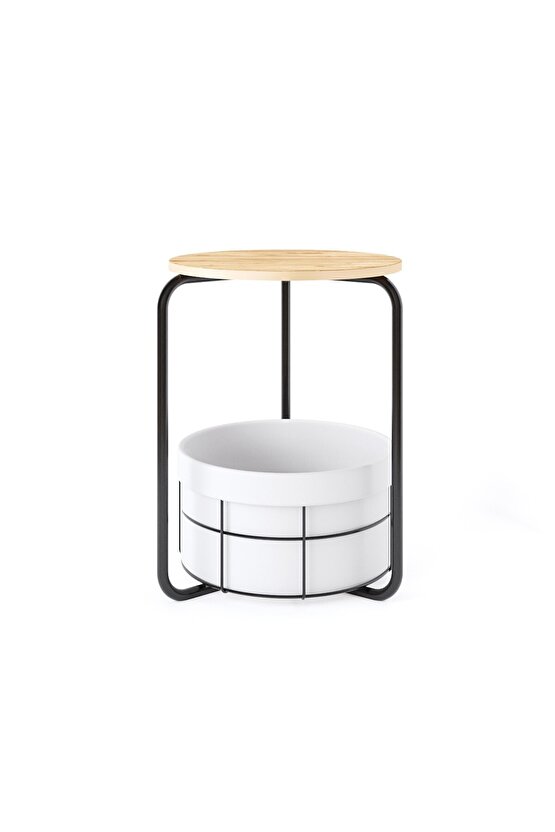 Çantalı Orta Sehpa  Yan Zigon Sehpa Çam 1557