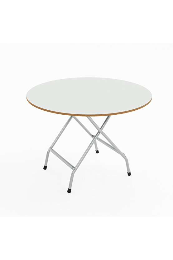 Katlanır Masa Yuvarlak Kırma Mutfak Masası 70 Beyaz 1460