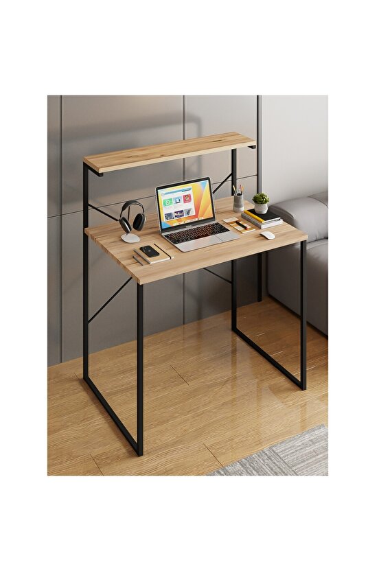 Unisex Bisiklet Yaka Baskılı Oversize T-Shirt - Beyaz