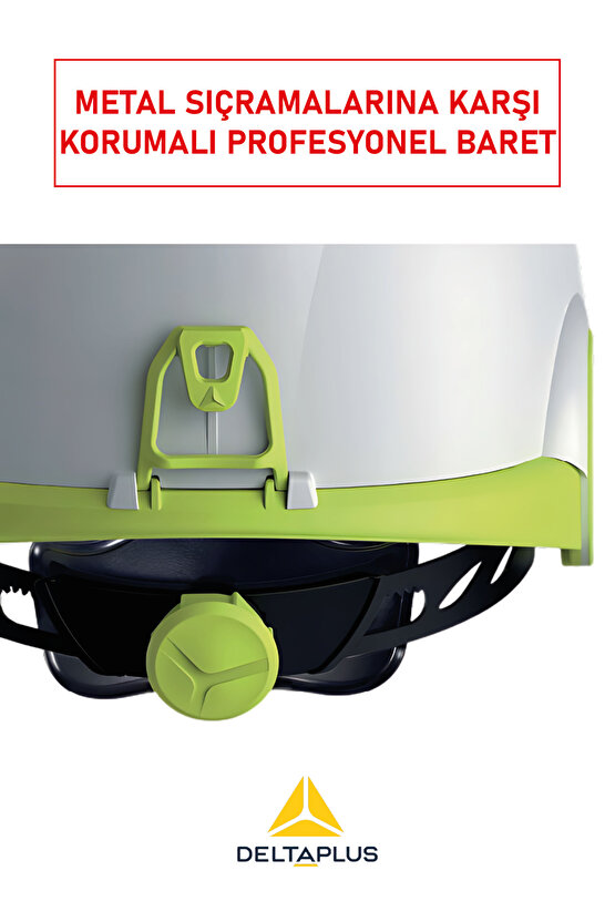 ONYX2 Blanc İnşaat Kaskı | Elektrik Arklarına, Isıya ve Erimiş Metale Karşı Korumalı Baret