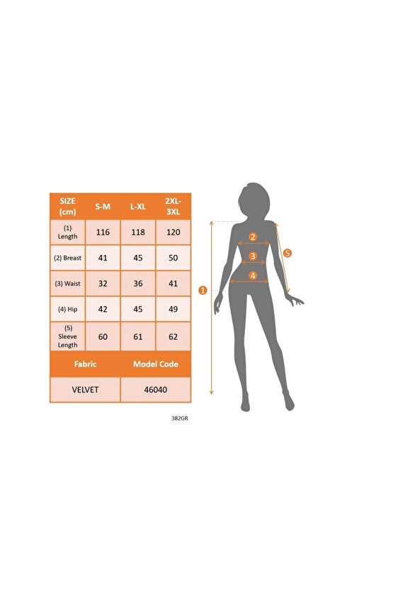 Kadın Uzun Kollu Kruvaze Yaka Belden Büzgü Detay Midi Kadife Elbise