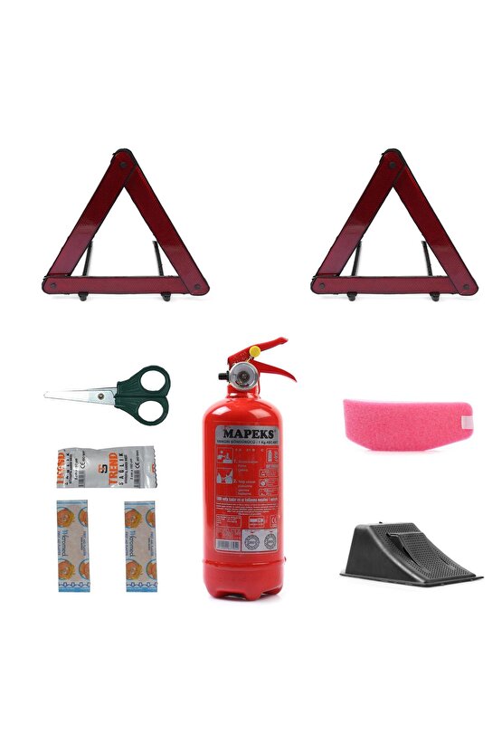 Üçgen Trafik Ve Ilk Yardım Seti Ekonomik