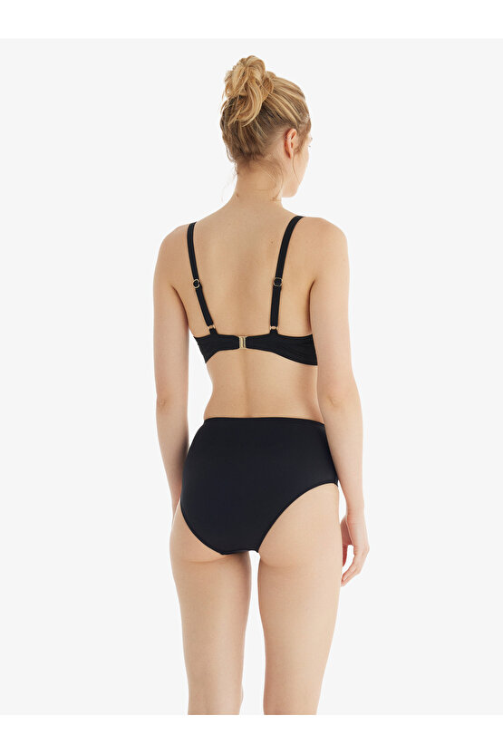 Kadın Yüksek Bel Bikini Altı 10730 - Siyah