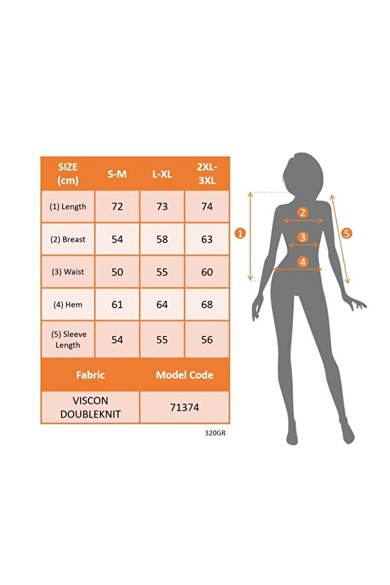Kadın Uzun Kollu Bisiklet Yaka Viskon Iki Iplik Ve Etek Ucu Trikoton Bluz