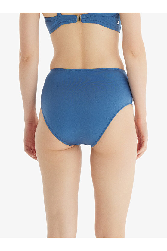 Kadın Yüksek Bel Bikini Altı 10712 - Mavi