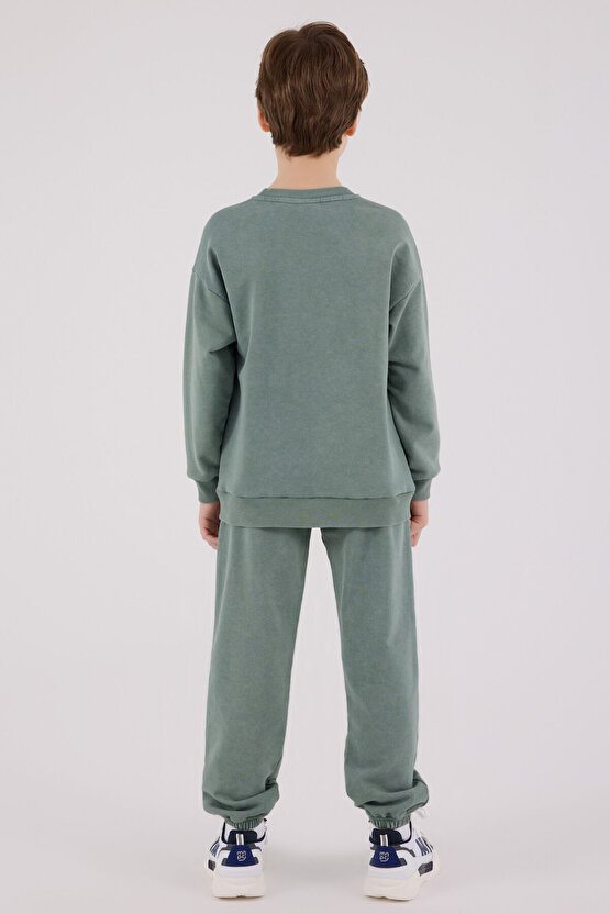 Erkek Çocuk Yeşil Eşofman Takımı