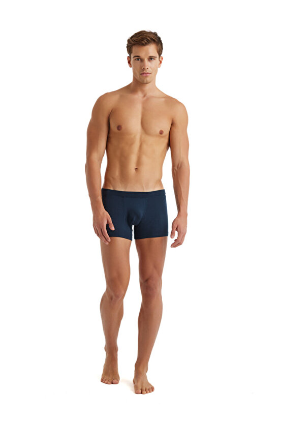 Erkek Modal Elastan Boxer Silver 9310 - Lacivert