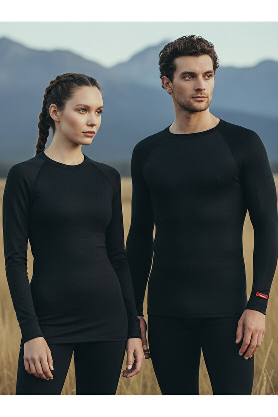 Unisex Termal Tişört 2. Seviye 9259 - Siyah