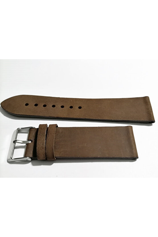 Greyzi Deri Her Saate Uygun Saat Kordonu 20 Mm Kahverengi (35)