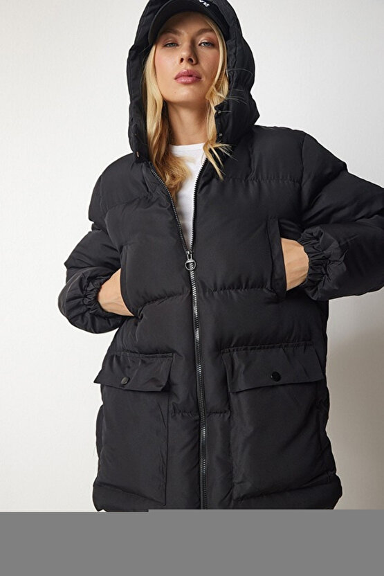 Kadın Uzun Kollu Kruvaze Yaka önünden çapraz Detaylı Uzun Kadife Elbise