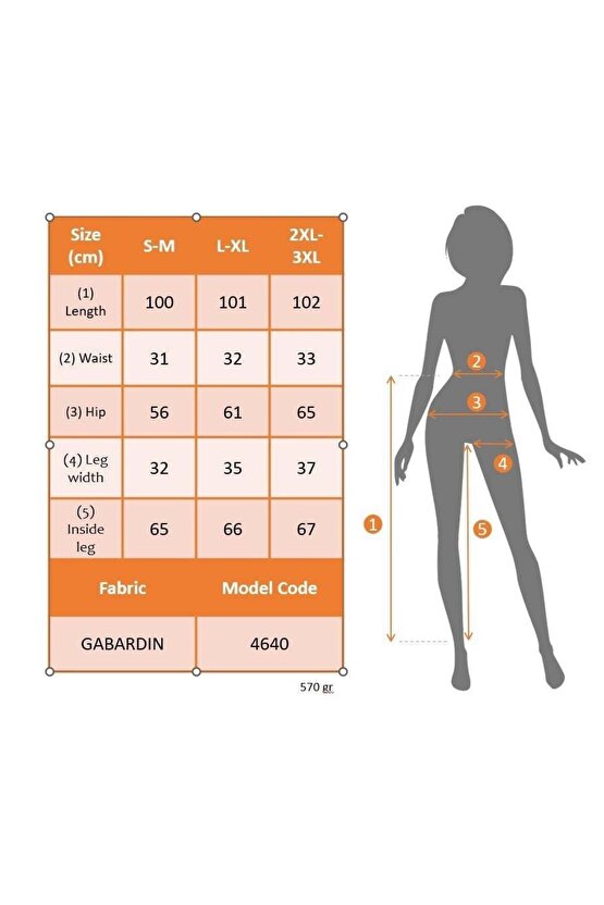 Kadın Yüksek Bel Beli Lastikli Kargo Cep Detaylı Gabardin Pantolon