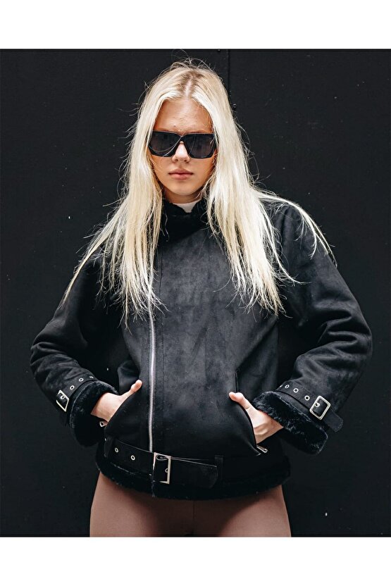 Kadın Uzun Kollu Leopar Detaylı Viskon Iki Iplik Eşofman Takımı