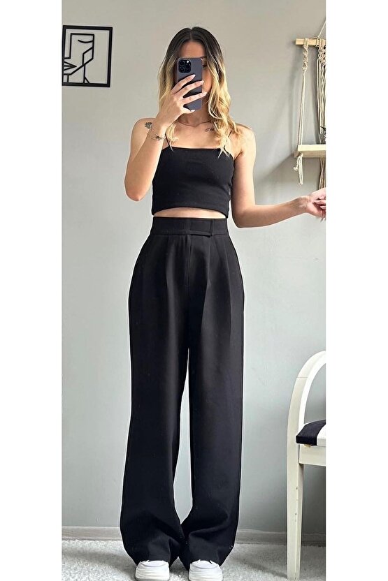 Kadın Uzun Kollu Hakim Yaka Kolları Dantel Detaylı Ithal Krep Bluz