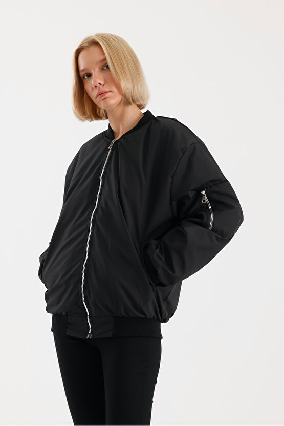 Bomber Ceket - Siyah